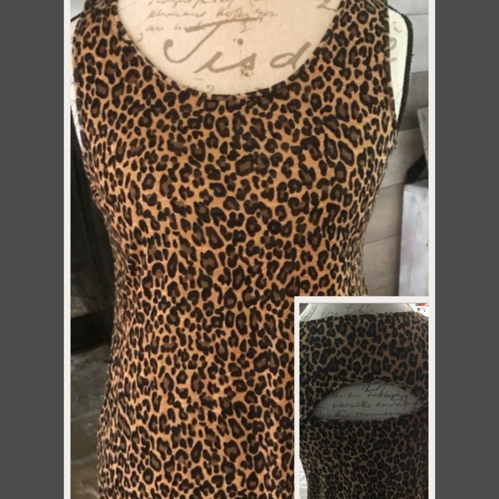 Leopard skin tank